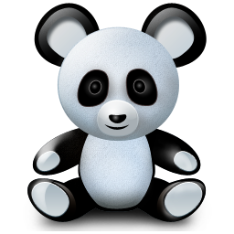 Regular Toy Boy Panda Icon 256x256 png